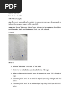 Ink Chromatography Lab Guide | PDF | Chromatography | Ink