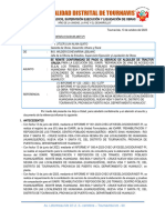 Informe #009-2023-Wel-Oeselo-Godur-Mdt-Pi Se Remite Conformidad de Pago Al Servicio de Alquiler de Tractor Oruga