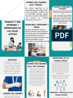 Folleto de Lesiones en El Trabajo