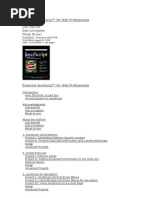 Essential Javascript™ For Web Professionals