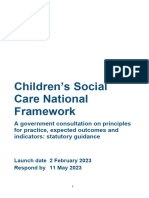 Childrens Social Care National Framework Consultation Document February 2023