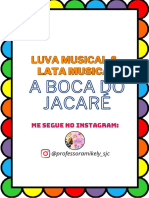 Modelo Lata e Luva Musical A Boca Do Jacaré - Prof Mikely Abreu