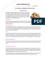Reading Comprehensio Text-Healthy Eating
