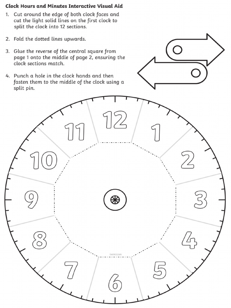T N 2932 Clock Hours and Minutes Interactive Visual Aid Ver 4 PDF