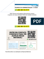 Sobre Os Princípios Da Teoria Burocrática de Max Weber e Com Base em Suas Expe-Riências Profissionais Ou Observações Do Ambiente de Trabalho