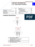 Important Information: Section 1D - Outboard Motor Installation