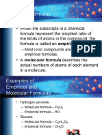 Empirical Molecular Formulas