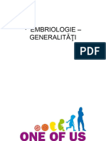 I - Embriologie-Generala
