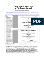 Claas Tractors Arion 640 510 Diagnostyka PL Repair Manual