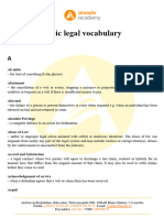 Basic Legal Vocabulary - AMADE Academy