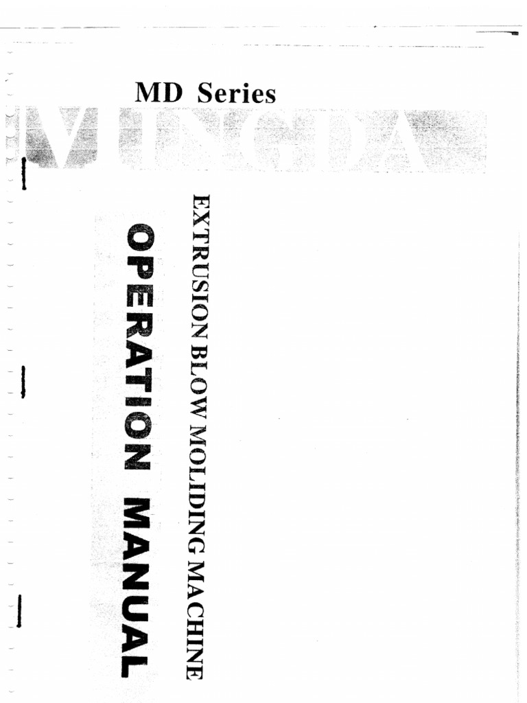 MD Series Operation Manual | PDF