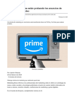 Cómo Las Agencias Están Probando Los Anuncios de Amazon Prime Video