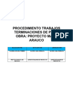 PTS 02 Trabajo de Terminaciones de Pisos Obra Arauco