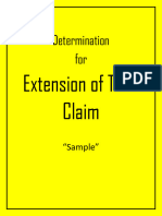 Determination of EoT Claim - 1