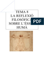 TEMA 8-Reflexió Filosòfica Sobre Lésser Humà