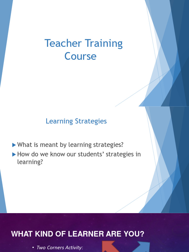 Effective Learning Strategies for Teachers | PDF | Learning | Reading ...