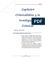 C9 - Criminalística y La Investigación Criminal