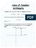 Review of Complex Arithmetic