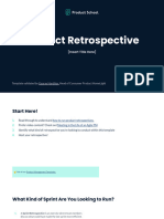 Template - Product Retrospective