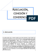 Coherencia, Cohesión y Adecuación 