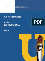 UA - Biosistemática - Guía Instruccional - PIA2