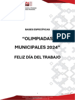 Bases Olimpiadas Municipales 2024