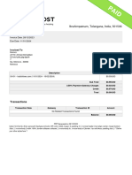 Invoice #1077: Ibrahimpatnam, Telangana, India, 501506