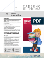 Fepese 2023 Prefeitura de Sao Jose SC Professor Informatica Prova