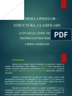 CURS 4 BIOCHIMIE MD Biochimia Lipidelor - Structura, Clasificare, AGL-propr - Biochimice Lipide Simple, Complexe - Structura+proprietati (PA 5+6)