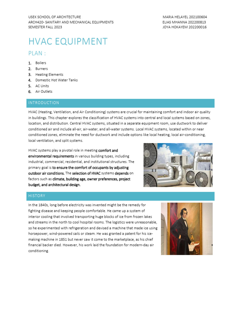 HVAC Equipments | PDF | Air Conditioning | Boiler