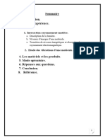 Sommaire 2. But de L'expérience. 3. Principe.: 1. Interaction Rayonnement-Matière