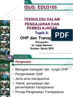 Topik 8 - OHP Dan Transparensi