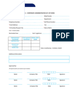 Corporate Administrator Set Up Form