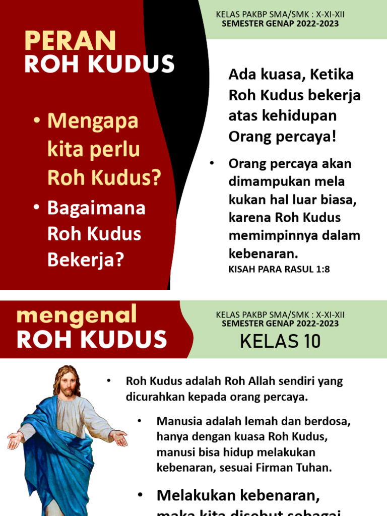 Kuasa Roh Kudus dalam Kehidupan Orang Percaya | PDF