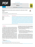 Measuring The Level of Cyber-Security Awareness For Cybercrime in Saudi Arabia