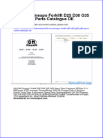 Still Om Pimespo Forklift d25 d30 g35 g30 Spare Parts Catalogue de