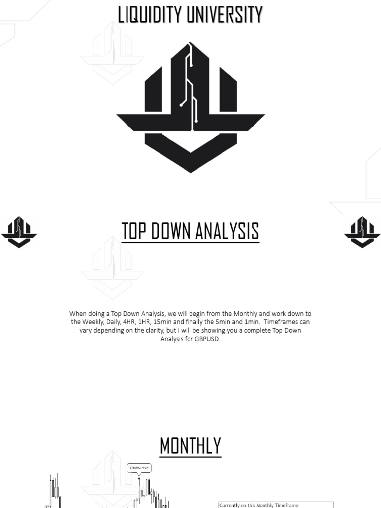 Top Down Analysis for GBPUSD Trading | PDF