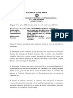 Tribunal Admitió Demanda de Nulidad de La Designación de Juan Daniel Oviedo Como Concejal