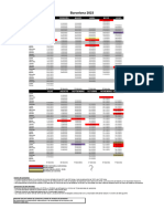 Calendario 2023 Barcelona