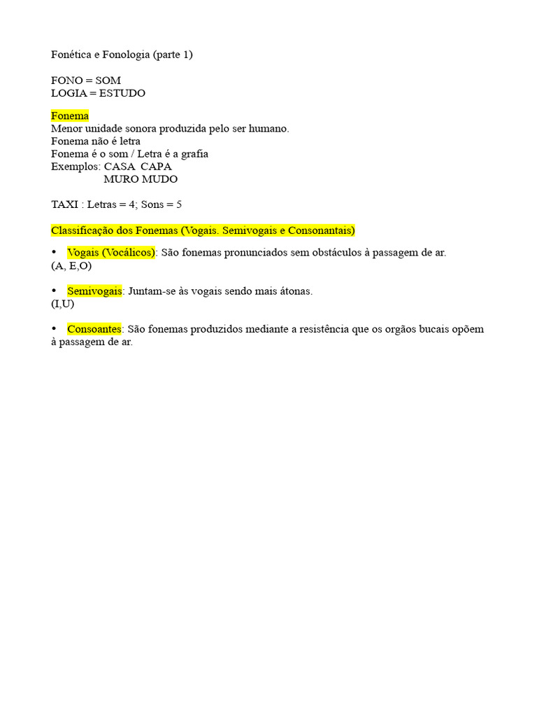 Sons Simples na Fonética | PDF | Artes Linguísticas e Disciplina