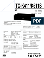 Sony tc-k411 k511s SM