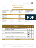 New COC For Modification Work