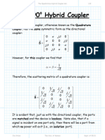 The Quadrature Hybrid Coupler