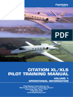 FSI - CE-560XL - PTM - Pilot Training Manaul Volume 1 XL and