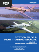 FSI - CE-560XL - PTM - Pilot Training Manaul Volume 1 XL and