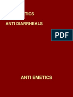 Anti Emetics AND Anti Diarrheals