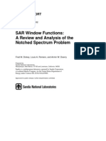 SAR Window Functions: A Review and Analysis of The Notched Spectrum Problem