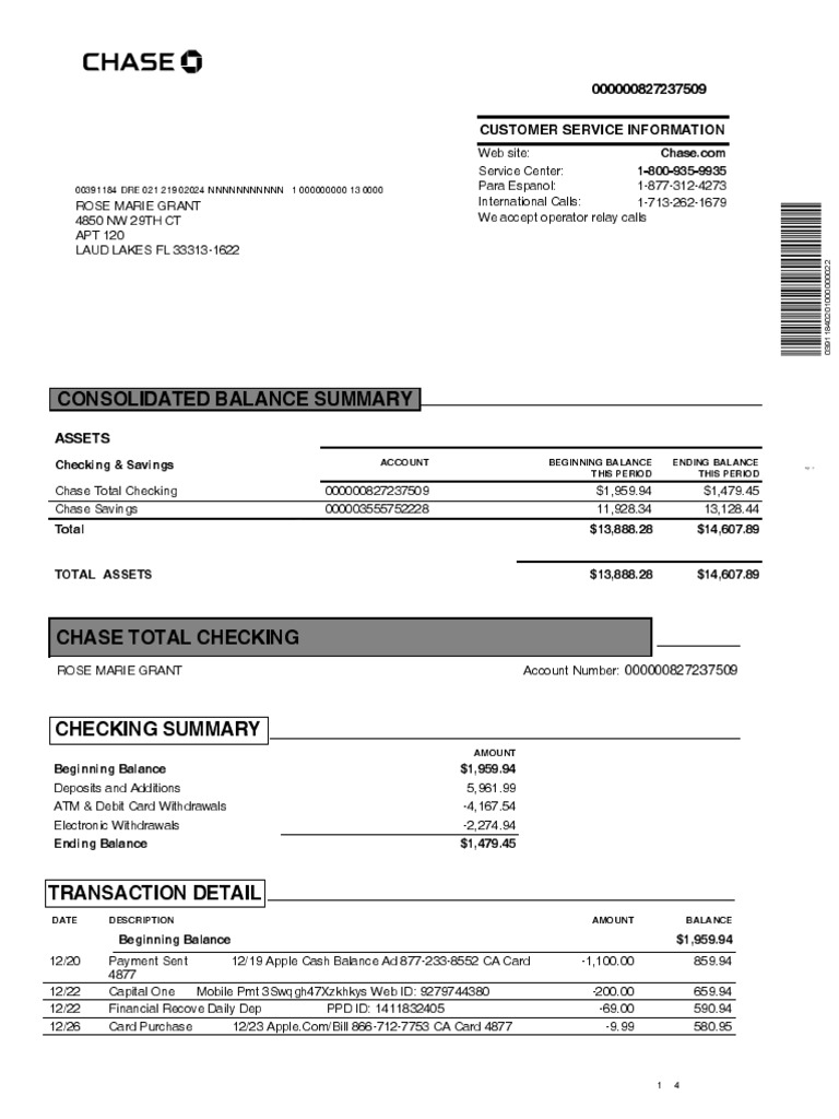 Bank statement 1 pdf transaction account debit card