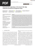 Suárez Et Al. - 2021 - Seismotectonic Implications of The South Chile Ridge Subduction Beneath The Patagonian Andes