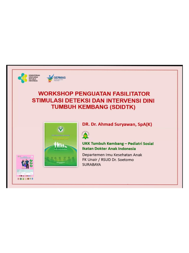 Fasilitator SDIDTK | PDF